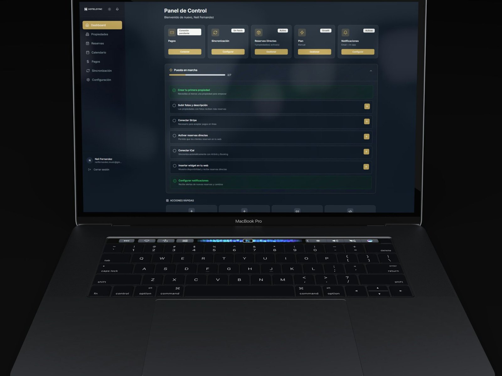 Back-office de pilotage quotidien